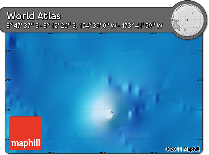 Physical Map of the Area around 3° 30' 2" S, 174° 10' 30" W