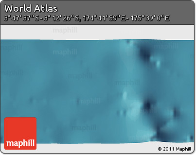 Satellite 3D Map of the Area around 3° 30' 2" S, 175° 10' 30" E