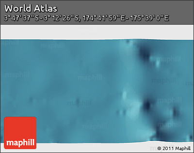 Satellite 3D Map of the Area around 3° 30' 2" S, 175° 10' 30" E
