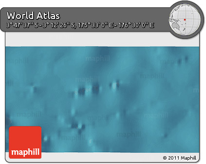 Satellite 3D Map of the Area around 3° 30' 2" S, 176° 1' 30" E