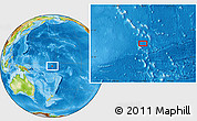 Physical Location Map of the area around 3° 30' 2" S, 176° 1' 30" E