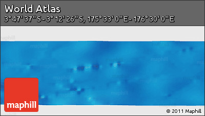Physical Panoramic Map of the Area around 3° 30' 2" S, 176° 1' 30" E
