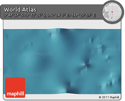 Satellite 3D Map of the Area around 3° 30' 2" S, 176° 52' 30" E