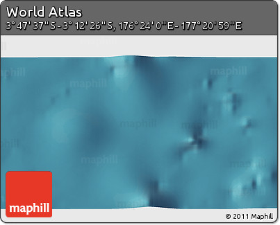 Satellite 3D Map of the Area around 3° 30' 2" S, 176° 52' 30" E