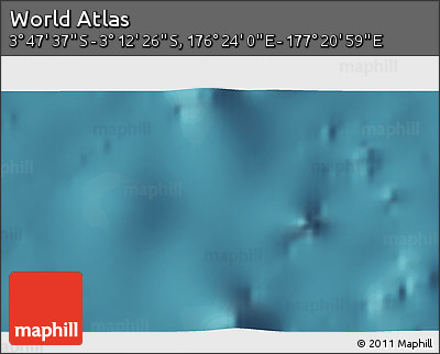 Satellite 3D Map of the Area around 3° 30' 2" S, 176° 52' 30" E