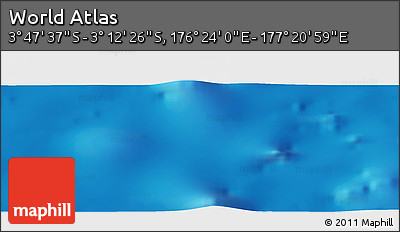 Physical Panoramic Map of the Area around 3° 30' 2" S, 176° 52' 30" E