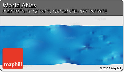 Physical Panoramic Map of the Area around 3° 30' 2" S, 176° 52' 30" E