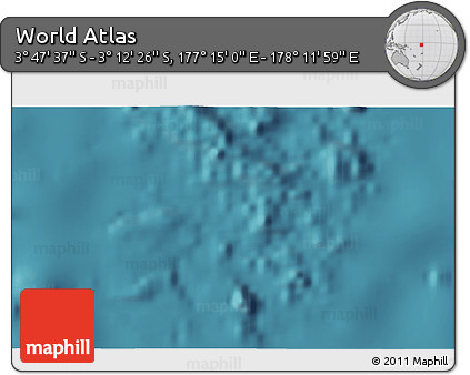 Satellite 3D Map of the Area around 3° 30' 2" S, 177° 43' 29" E