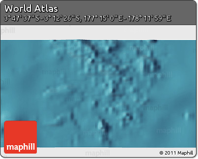 Satellite 3D Map of the Area around 3° 30' 2" S, 177° 43' 29" E