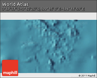 Satellite 3D Map of the Area around 3° 30' 2" S, 177° 43' 29" E