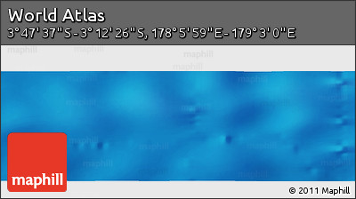 Physical Panoramic Map of the Area around 3° 30' 2" S, 178° 34' 29" E