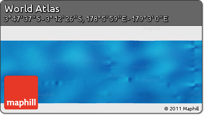 Physical Panoramic Map of the Area around 3° 30' 2" S, 178° 34' 29" E