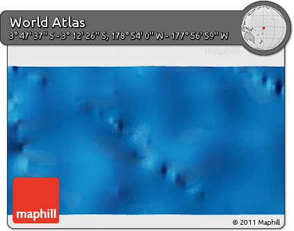 Physical 3D Map of the Area around 3° 30' 2" S, 178° 25' 30" W