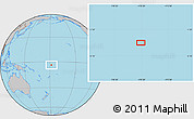 Gray Location Map of the area around 3° 30' 2" S, 178° 25' 30" W
