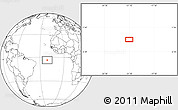 Blank Location Map of the area around 3° 30' 2" S, 21° 10' 29" W
