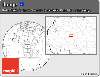 Blank Location Map of Ilonge
