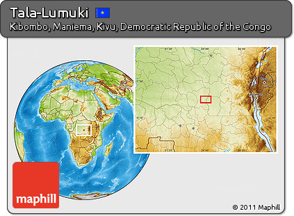 Physical Location Map of Tala-Lumuki