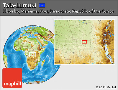 Physical Location Map of Tala-Lumuki