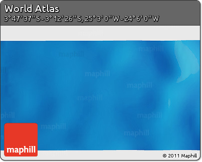 Physical 3D Map of the Area around 3° 30' 2" S, 24° 34' 30" W