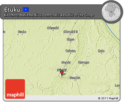 Physical 3D Map of Etuku