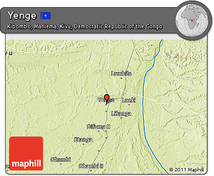 Physical 3D Map of Yenge