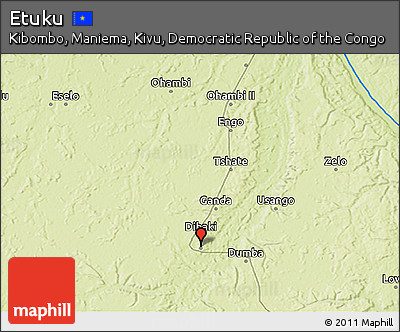 Physical 3D Map of Etuku