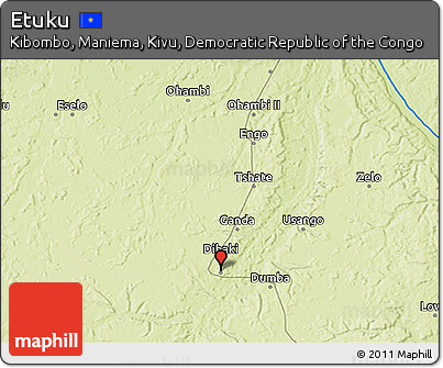 Physical 3D Map of Etuku