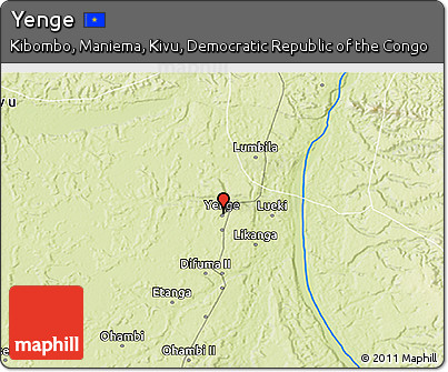 Physical 3D Map of Yenge