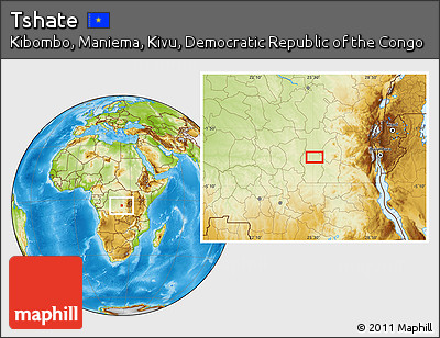 Physical Location Map of Tshate