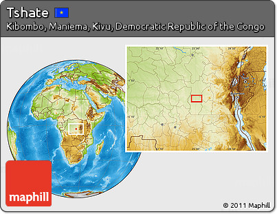 Physical Location Map of Tshate