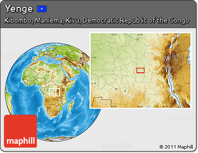 Physical Location Map of Yenge
