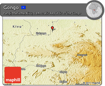 Physical 3D Map of Gongo