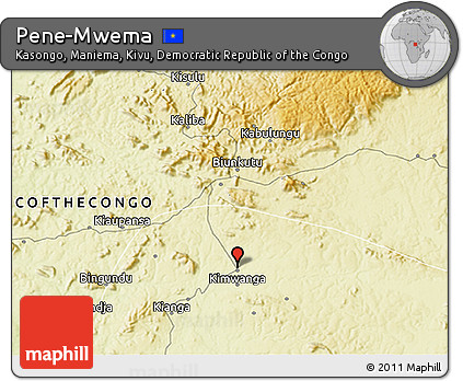 Physical 3D Map of Pene-Mwema