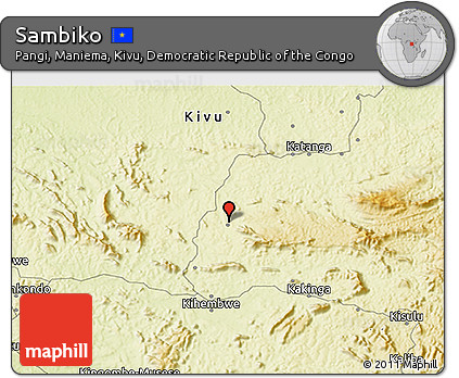 Physical 3D Map of Sambiko