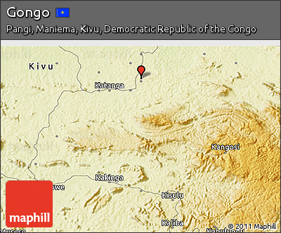 Physical 3D Map of Gongo