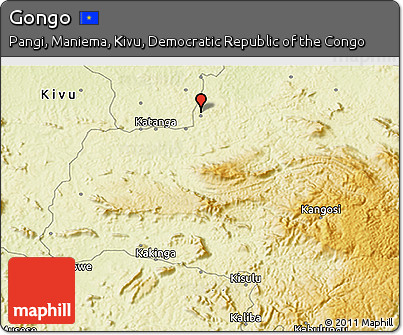 Physical 3D Map of Gongo