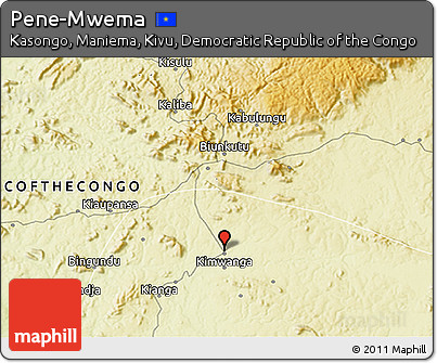 Physical 3D Map of Pene-Mwema