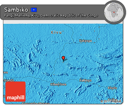 Political 3D Map of Sambiko