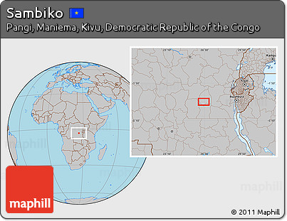 Gray Location Map of Sambiko