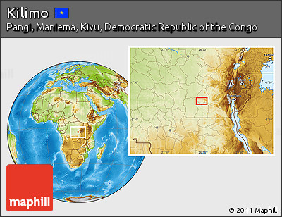 Physical Location Map of Kilimo