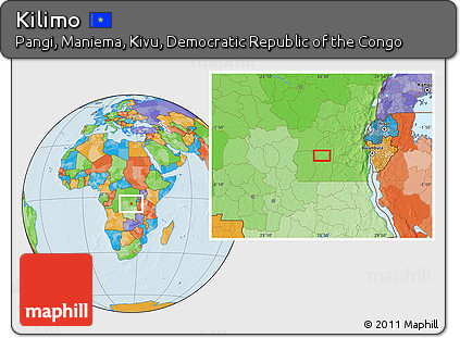 Political Location Map of Kilimo