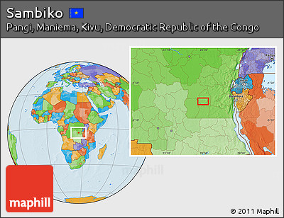 Political Location Map of Sambiko