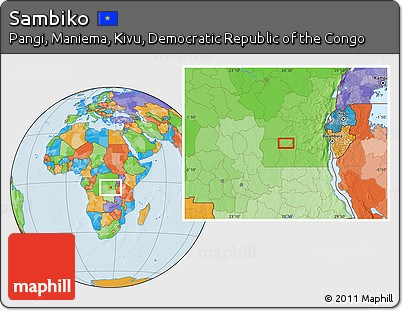 Political Location Map of Sambiko