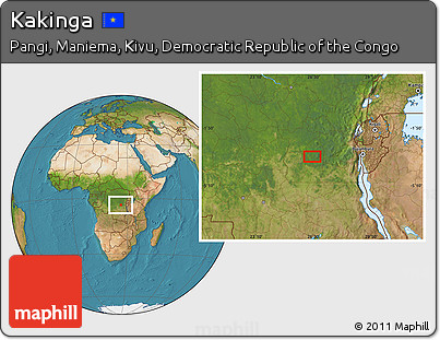 Satellite Location Map of Kakinga