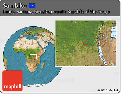 Satellite Location Map of Sambiko