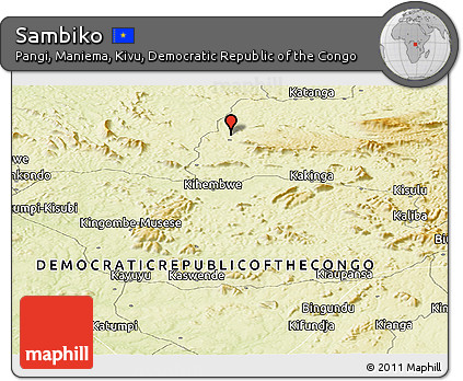 Physical Panoramic Map of Sambiko