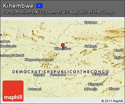 Physical Panoramic Map of Kihembwe