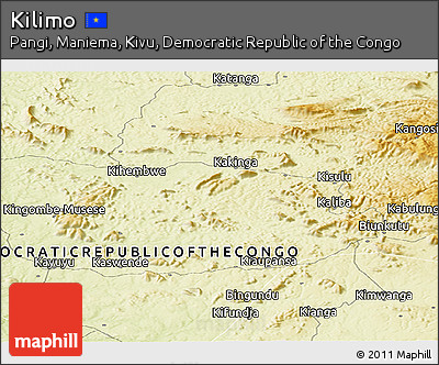 Physical Panoramic Map of Kilimo