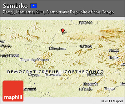 Physical Panoramic Map of Sambiko