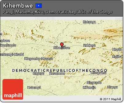 Physical Panoramic Map of Kihembwe